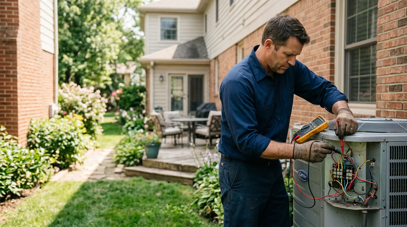 HVAC technician working near New Boston, MO
